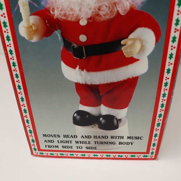 Vintage 90s Mr and Mrs Santa Claus 15” Danson Christmas Figure Music and Motion - Picture 12 of 16